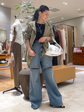 シアーフーディーシャツを使った人気ファッションコーディネート - WEAR