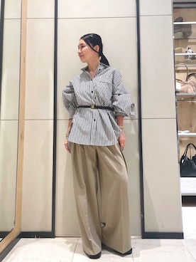 「アイテム（ベルト）」を使った、ggakemさん（レディース・158cm）の秋コーディネート