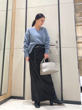 「アイテム（ベルト）」を使った、ggakemさん（レディース・158cm）の秋コーディネート