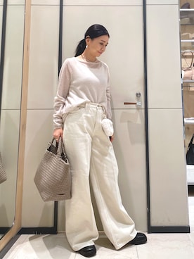 「ニットカーディガン」｜ggakemさん（レディース・158cm）の秋コーディネート