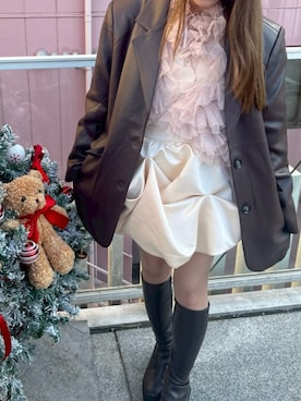 「アイテム（ブーツ）」を使った、yucaさん（レディース・149cm）の秋コーディネート