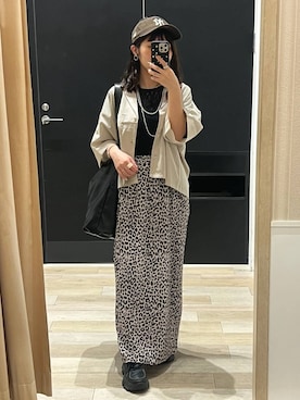 「LEPSIM（レプシィム）の3連ボールネックレス　287544（ネックレス、シルバー系）」を使った、ari79さん（レディース）の春コーディネート