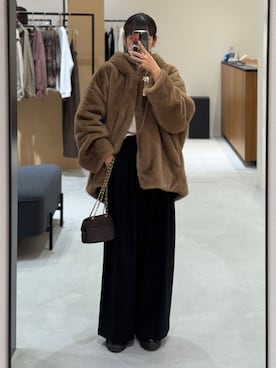 「アイテム（ブルゾン）」を使った、NANAさん（レディース・156cm）の秋コーディネート