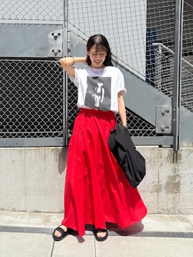 「LOUNGEDRESS（ラウンジドレス）のアイテム」を使った、NANAさん（レディース・156cm）の春コーディネート