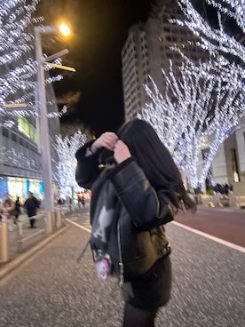 「アイテム（マフラー）」を使った、_lxrn427さん（レディース・161cm）の秋コーディネート