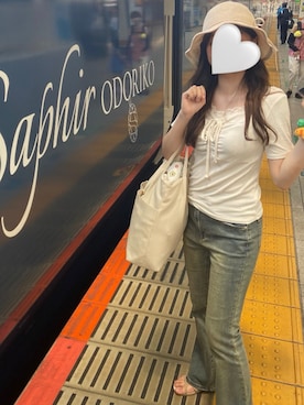 「clear（クリア）のアイテム」を使った、Cocoaさん（レディース・160cm）の春コーディネート