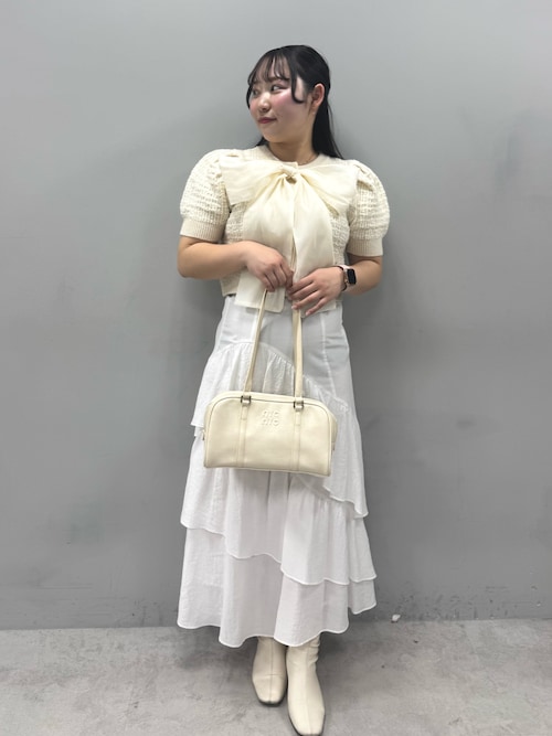 NICE CLAUPティアードフリルロングスカート ドット NICE CLAUP ティアードフリルロングスカート - メルカリ