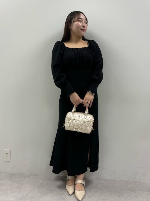 WEB限定】バックリボン美シルエットワンピース（ワンピース）｜one