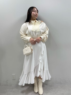 「one after another NICE CLAUP（ワンアフターアナザーナイスクラップ）のアイテム（スウェット）」を使った、るなさん（レディース・158cm）の冬コーディネート