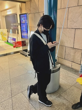 「アイテム（スウェット）」を使った、kuma2718さん（メンズ・167cm）の夏コーディネート