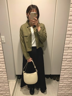 「AVAN LILY（アヴァンリリィ）のアイテム（ジャケット/アウター）」を使った、sakuさん（レディース・162cm）の春コーディネート