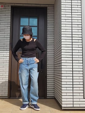 「アイテム（帽子）」を使った、miki021612さん（レディース・160cm・40代）の春コーディネート