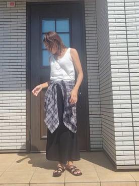 「アイテム（スカート）」を使った、miki021612さん（レディース・160cm・40代）の夏コーディネート