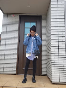 「アイテム（帽子）」を使った、miki021612さん（レディース・160cm・40代）の冬コーディネート