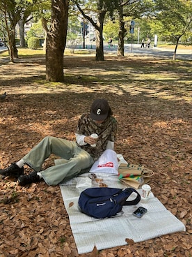 「Supreme （シュプリーム）のアイテム」を使った、oさん（メンズ・186cm）の春コーディネート