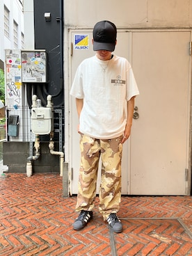 「シロＴ」｜HARUKIさん（メンズ・166cm）の春コーディネート