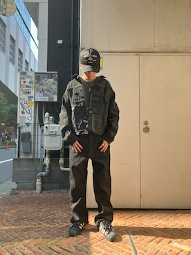 「AVIREX（アヴィレックス）のアイテム（デニムジャケット）」を使った、HARUKIさん（メンズ・166cm）の秋コーディネート