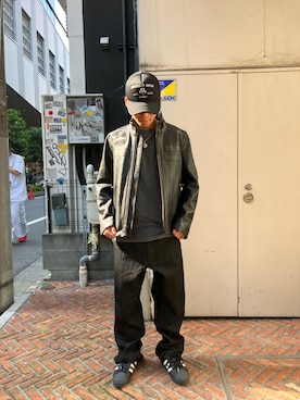 「ワッペン」｜「アイテム（ジャケット/アウター）」を使った、HARUKIさん（メンズ・166cm）の夏コーディネート