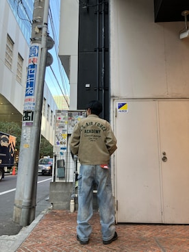 「AVIREX（アヴィレックス）のアイテム（ジャケット/アウター）」を使った、HARUKIさん（メンズ・166cm）の冬コーディネート
