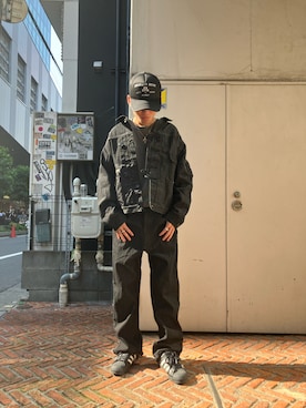 「AVIREX（アヴィレックス）のアイテム（デニムジャケット）」を使った、HARUKIさん（メンズ・166cm）の夏コーディネート