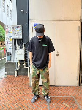 「AVIREX（アヴィレックス）のアイテム」を使った、HARUKIさん（メンズ・166cm）の春コーディネート