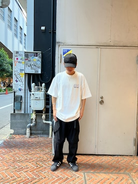 「シロＴ」｜HARUKIさん（メンズ・166cm）の夏コーディネート