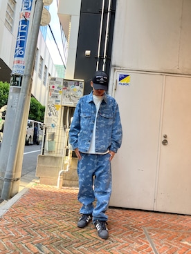 「AVIREX（アヴィレックス）のアイテム（デニムジャケット）」を使った、HARUKIさん（メンズ・166cm）の秋コーディネート