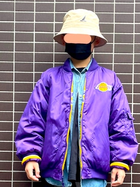 「NBA（エヌビーエー）のアイテム（ジャケット/アウター）」を使った、kotakotaさん（キッズ・131cm）の冬コーディネート