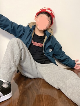 「ザノースフェイス」｜「アイテム（その他アウター）」を使った、kotakotaさん（キッズ・131cm）の秋コーディネート