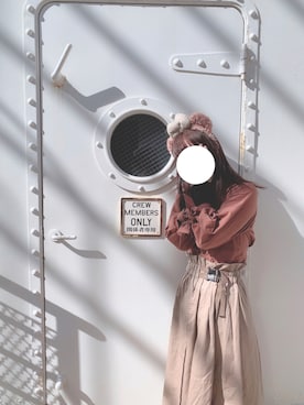 「AS as know as（エーエス アズノウアズ）のアイテム（スカート）」を使った、あみさん（レディース・158cm）の秋コーディネート