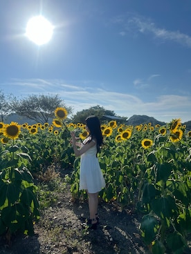 「アイテム（ワンピース/ドレス）」を使った、kanonさん（レディース・150cm・10代）の夏コーディネート