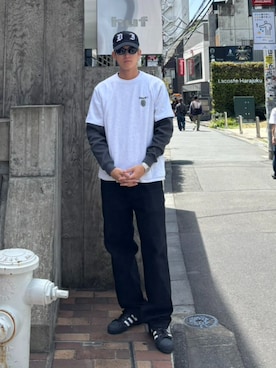 「HUF（ハフ）のアイテム」を使った、HUF JAPANさん（メンズ・180cm）の春コーディネート