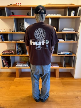 「Tシャツ×デニム」｜HUF JAPANさん（メンズ・165cm）の春コーディネート