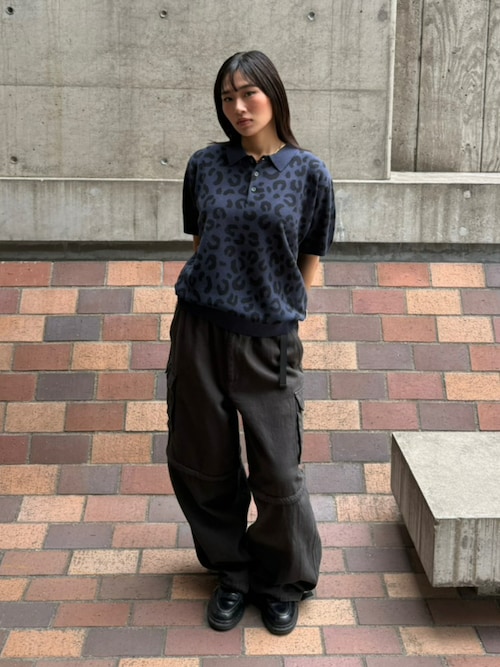 HUF CO-OP CHUNKY CHEETAH KNIT POLO（ポロシャツ）｜HUF（ハフ）の