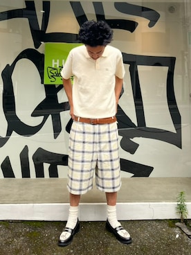 「HUF（ハフ）のアイテム」を使った、HUF JAPANさん（メンズ・175cm）の夏コーディネート