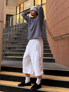 「HUF（ハフ）のアイテム」を使った、HUF JAPANさん（メンズ・173cm）の夏コーディネート
