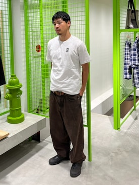 「HUF（ハフ）のアイテム」を使った、HUF JAPANさん（メンズ・171cm）の夏コーディネート