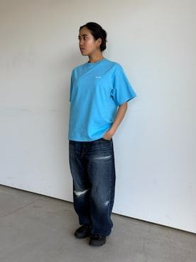 「HUF（ハフ）のアイテム」を使った、HUF JAPANさん（レディース・157cm）の春コーディネート