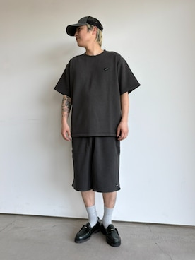 「HUF（ハフ）のアイテム（キャップ）」を使った、HUF JAPANさん（メンズ・165cm）の春コーディネート