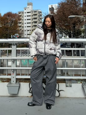 「ストリートファッション」｜HUF JAPANさん（レディース・170cm）の冬コーディネート