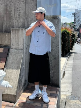 「HUF（ハフ）のアイテム」を使った、HUF JAPANさん（メンズ・171cm）の夏コーディネート