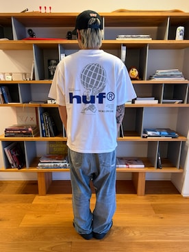 「Tシャツ×デニム」｜HUF JAPANさん（メンズ・165cm）の春コーディネート
