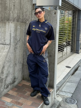 「HUF（ハフ）のアイテム（トップス）」を使った、HUF JAPANさん（レディース・163cm）の春コーディネート