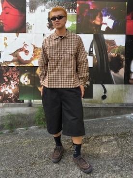 「HUF（ハフ）のアイテム」を使った、HUF JAPANさん（メンズ・176cm）の夏コーディネート