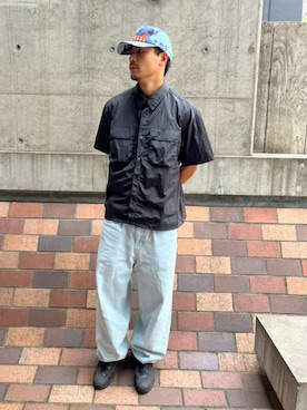 「HUF（ハフ）のアイテム」を使った、HUF JAPANさん（メンズ・171cm）の夏コーディネート
