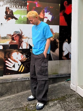 「HUF（ハフ）のアイテム」を使った、HUF JAPANさん（メンズ・168cm）の春コーディネート