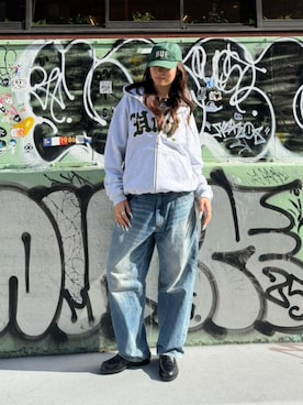 「ストリートファッション」｜HUF JAPANさん（レディース・170cm）の秋コーディネート