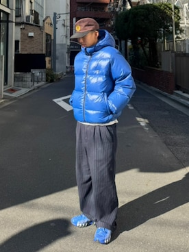 「HUF（ハフ）のアイテム」を使った、HUF JAPANさん（メンズ・168cm）の冬コーディネート