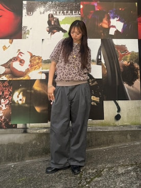 「HUF（ハフ）のHUF TWO TUCK TROUSER（Pants、グレー系）」を使った、HUF JAPANさん（メンズ・172cm）の春コーディネート