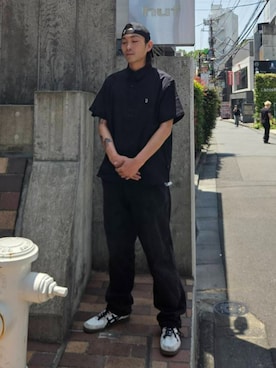 「HUF（ハフ）のアイテム」を使った、HUF JAPANさん（メンズ・173cm）の春コーディネート
